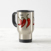 Mug De Voyage Illustration de chili (Devant gauche)