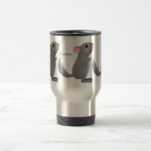 Mug De Voyage Illustration de chinchilla gris mignon (Centre)