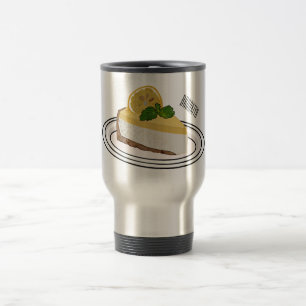Mug De Voyage Illustration de citron cheesecake