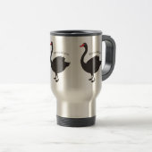 Mug De Voyage Illustration de cygne noir (Devant droit)