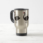 Mug De Voyage Illustration de cygne noir (Devant gauche)