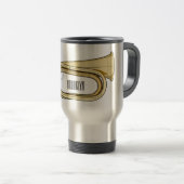 Mug De Voyage Illustration de dessin animé Bugle (Devant droit)