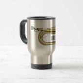 Mug De Voyage Illustration de dessin animé Bugle (Devant gauche)
