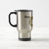 Mug De Voyage Illustration de dessin animé Bugle (Gauche)