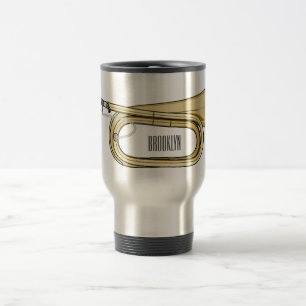 Mug De Voyage Illustration de dessin animé Bugle