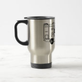 Mug De Voyage Illustration de dessin animé Campervan (Gauche)