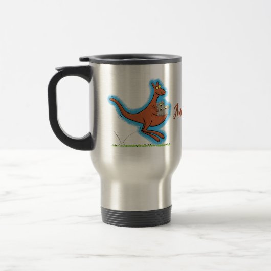 Mug De Voyage Illustration de dessin animé Cute kangaroo et koal (Gauche)
