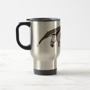 Mug De Voyage Illustration de dessin animé d'Anteater happy