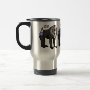 Mug De Voyage Illustration de dessin animé Mandrill