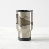 Mug De Voyage Illustration de dessin de phoque éléphant (Centre)