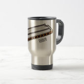 Mug De Voyage Illustration de dessin d'Harmonica (Devant droit)