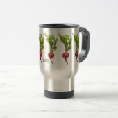Mug De Voyage Illustration de dessin Radish (Devant droit)