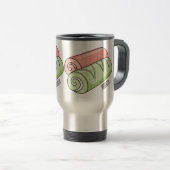 Mug De Voyage Illustration de gâteau suisse roll / roll (Devant droit)