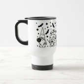 Mug De Voyage Illustration de Gnomes Bats Bumkins Halloween (Gauche)