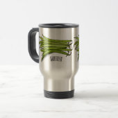 Mug De Voyage Illustration de haricots verts (Devant gauche)