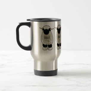 Mug De Voyage Illustration de la caricature de mouton Valais Bla
