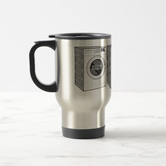 Mug De Voyage Illustration de la machine à laver (Gauche)