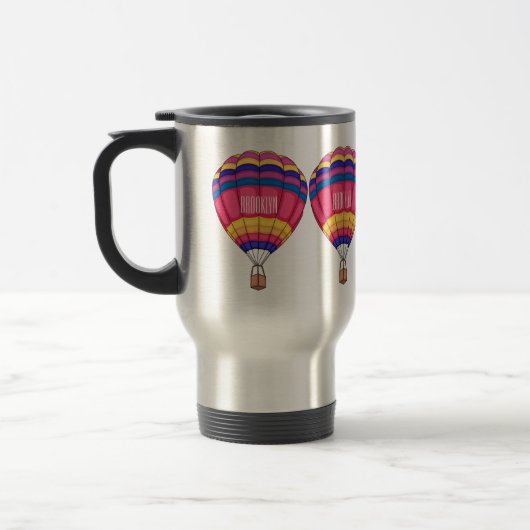 Mug De Voyage Illustration de la montgolfière (Gauche)