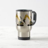 Mug De Voyage Illustration de la pelle de rupture (Devant droit)