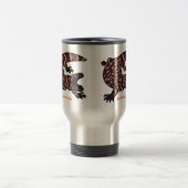 Mug De Voyage Illustration de lézard géant affamé (Centre)