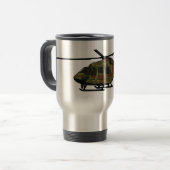 Mug De Voyage Illustration de l'hélicoptère de l'armée (Devant gauche)