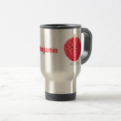 Mug De Voyage Illustration de litchee rose mignon (Devant droit)