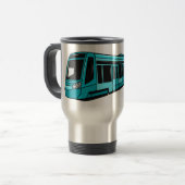 Mug De Voyage Illustration de locomotive électrique (Devant gauche)