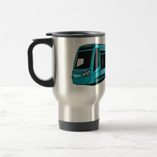Mug De Voyage Illustration de locomotive électrique (Gauche)