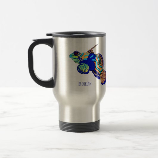 Mug De Voyage Illustration de Mandarinfish (Gauche)
