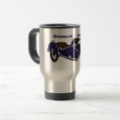 Mug De Voyage Illustration de moto pourpre Sidecar (Devant gauche)