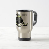 Mug De Voyage Illustration de motoneige (Devant droit)
