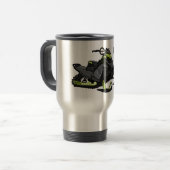 Mug De Voyage Illustration de motoneige (Devant gauche)