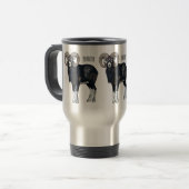 Mug De Voyage Illustration de mouflon, mouton (Devant gauche)