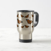 Mug De Voyage Illustration de papillon monarque (Devant droit)