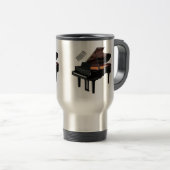 Mug De Voyage Illustration de piano (Devant droit)