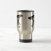 Mug De Voyage Illustration de piano clavier (Centre)