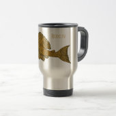 Mug De Voyage Illustration de poisson Pleco (Devant droit)