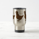 Mug De Voyage Illustration de poulet à la polis chamois (Centre)
