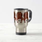 Mug De Voyage Illustration de poulet rôti (Devant droit)