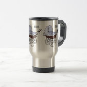 Mug De Voyage Illustration de poussette (Devant droit)