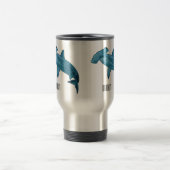 Mug De Voyage Illustration de requin marteau (Centre)