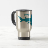 Mug De Voyage Illustration de requin marteau (Devant gauche)