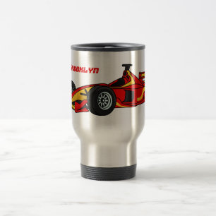 Mug De Voyage Illustration de voitures de course à grande vitess