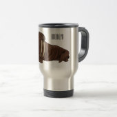 Mug De Voyage Illustration de Walrus (Devant droit)