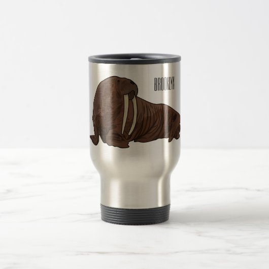 Mug De Voyage Illustration de Walrus (Centre)