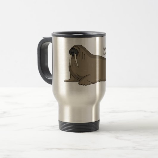 Mug De Voyage Illustration de Walrus (Devant gauche)