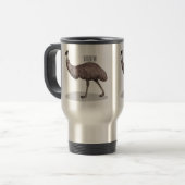 Mug De Voyage Illustration d'Emu bird (Devant gauche)
