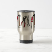 Mug De Voyage Illustration des outils de menuiserie (Centre)