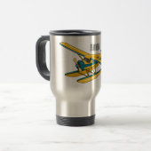 Mug De Voyage Illustration d'hydravion (Devant gauche)