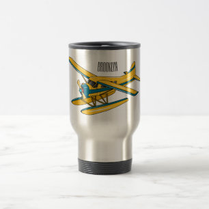 Mug De Voyage Illustration d'hydravion